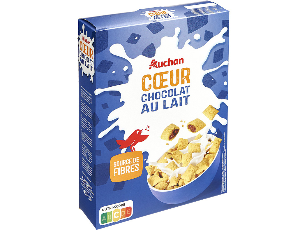 CEREAIS AUCHAN CHOCOLATE RECH C/ LEITE 400G