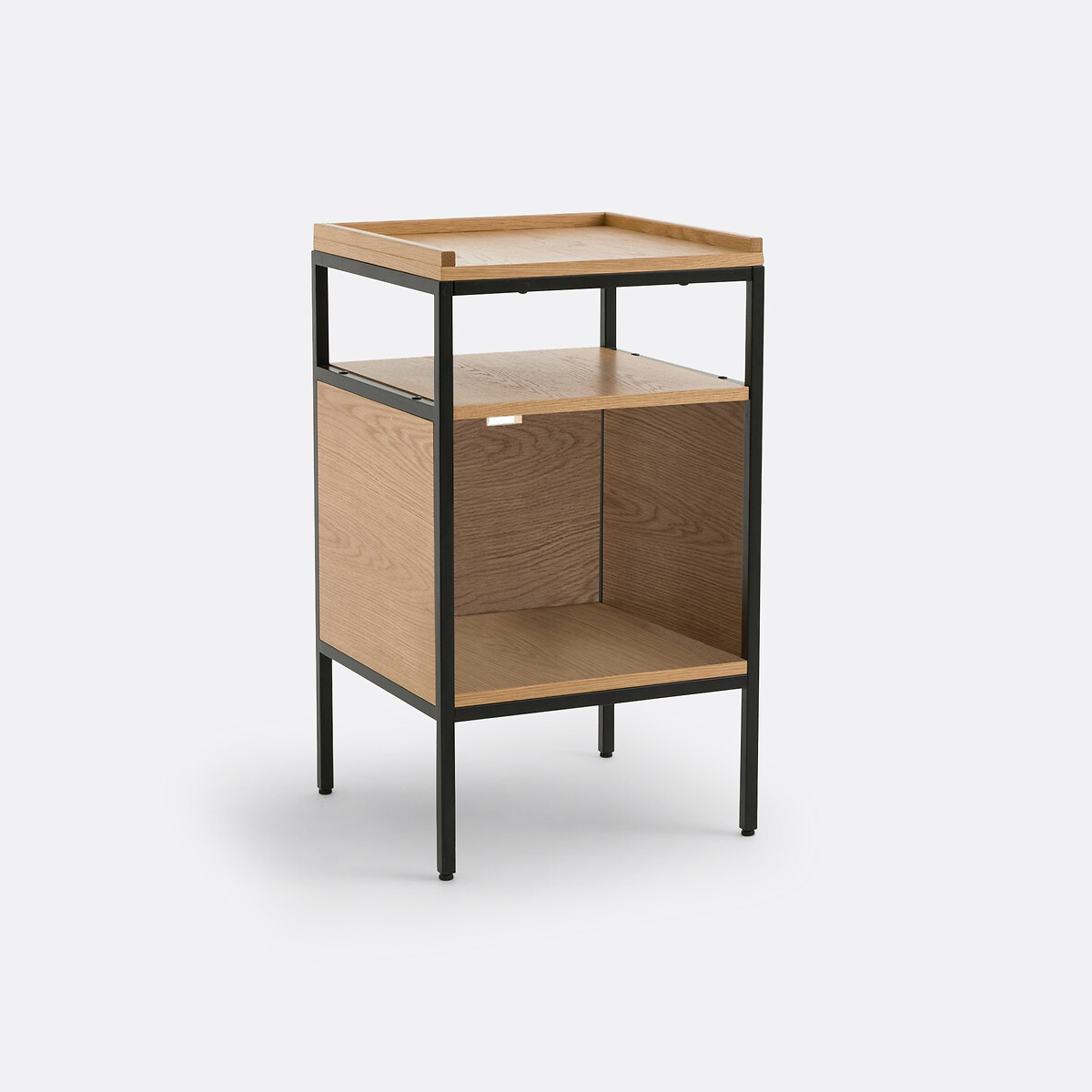 LA REDOUTE INTERIEURS<br>Móveis em vinil com acabamento em carvalho e metal, 48 cm de comprimento, Volga