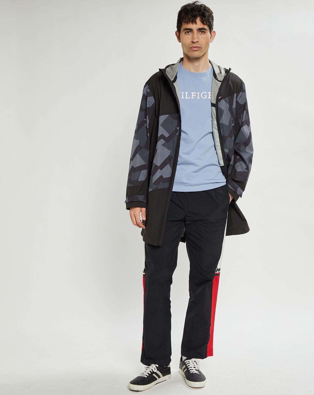 Tommy Hilfiger Parka à capuche déperlante noire