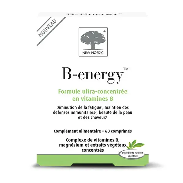 NEW NORDIC B-energy 8 Vitamina B 60 comprimidos