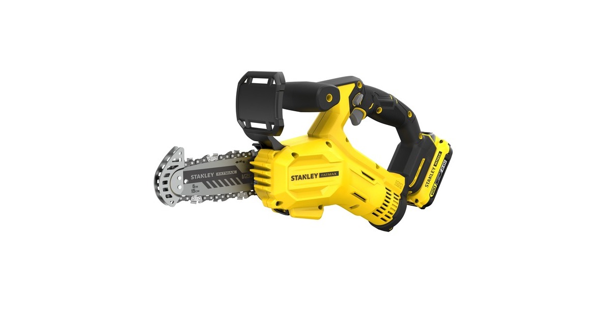 StanleyFATMAX 20V 18V Snoeizaag  (Geel/zwart, 15 cm, Accu en lader inbegrepen)
