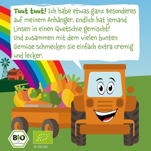 Pumpkin Organics Bio Quetschie Süßkartoffel, Karotte, Linsen, Brokkoli, Banane