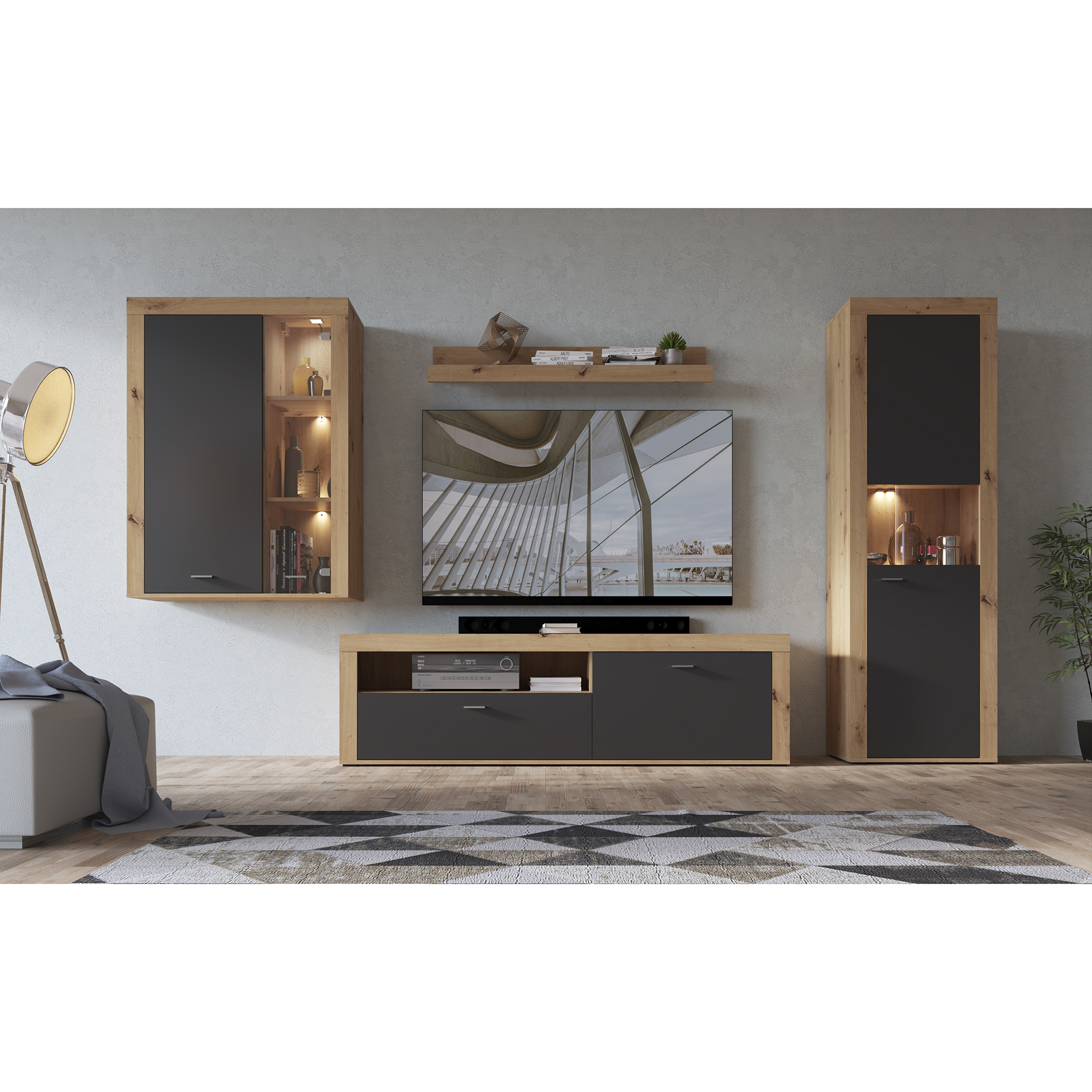 Wandboard - Artisan Eiche - 120 cm