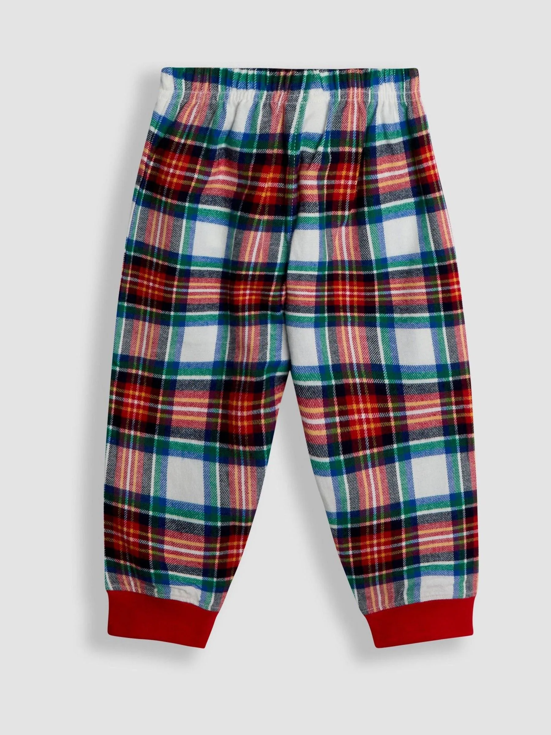 JoJo Maman Bébé - Behaaglijke jersey Kerstmis pyjama's met rendierfiguur
