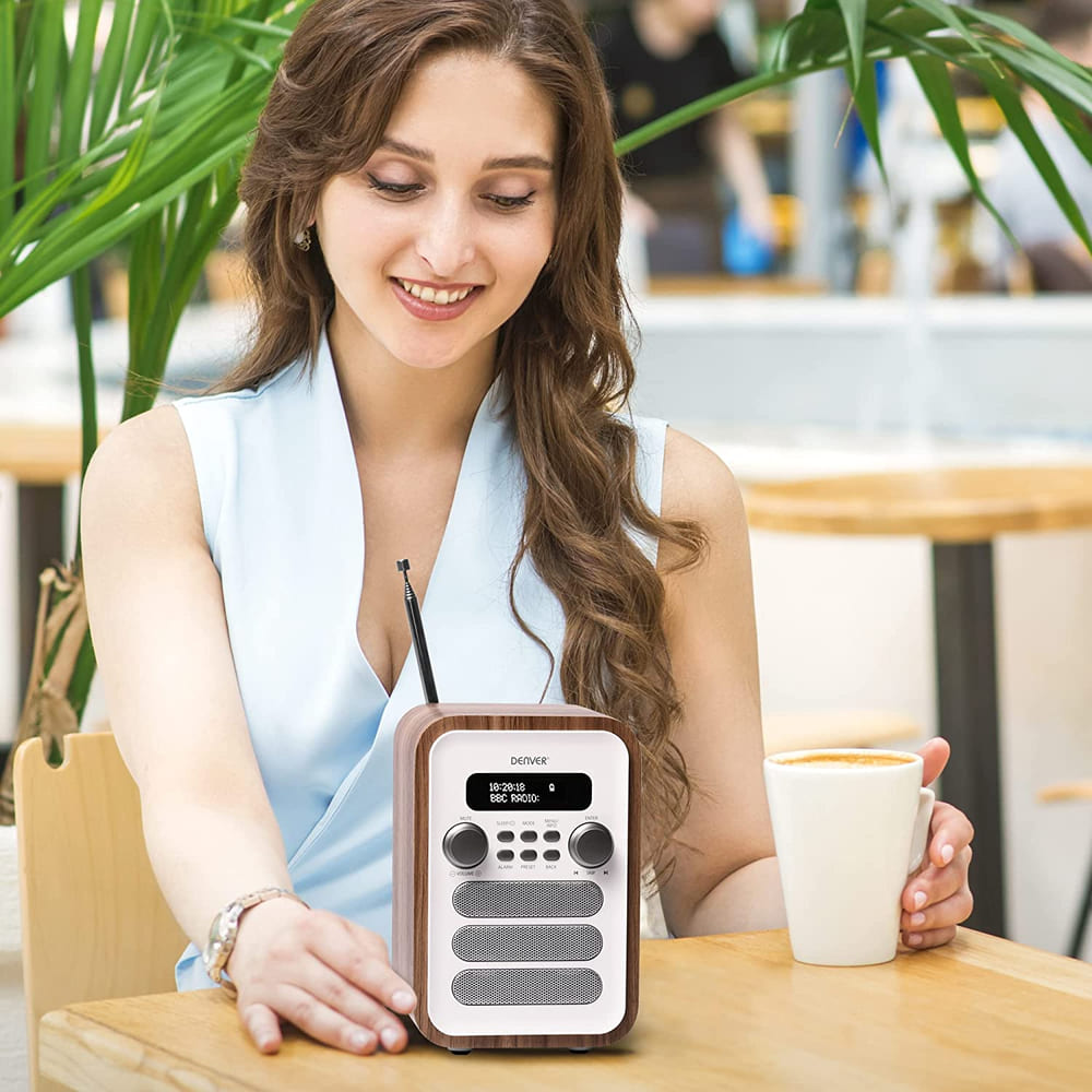 Denver DAB48W DAB+/ FM radio - White