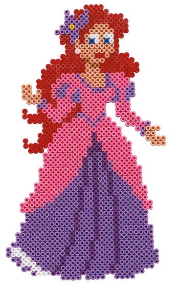 HAMA Perler - Midi - Disney Princess gaveæske - 6000 stk (7911)