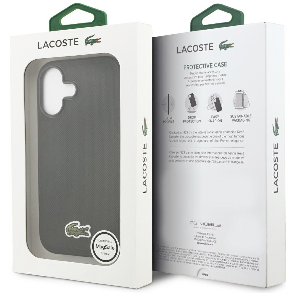 iPhone 17 MagSafe Hardcase Hülle Iconic Petit Pique Woven Logo (LCHMP17SPVCK) - Schwarz