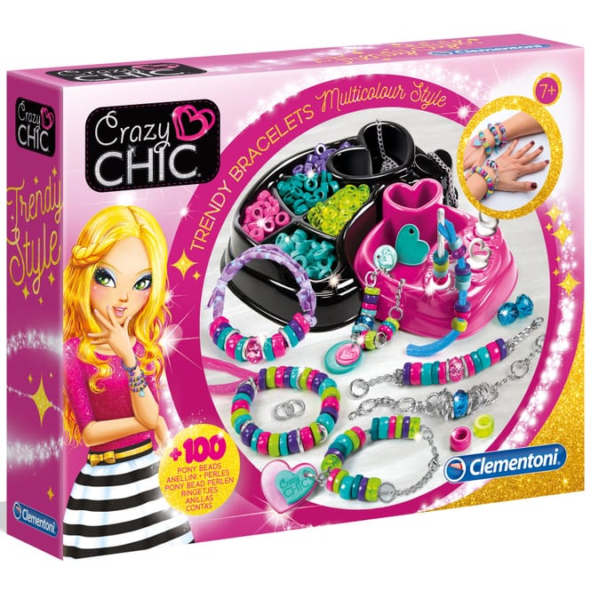 Crazy Chic - Trendige Perlenarmbänder - Clementoni