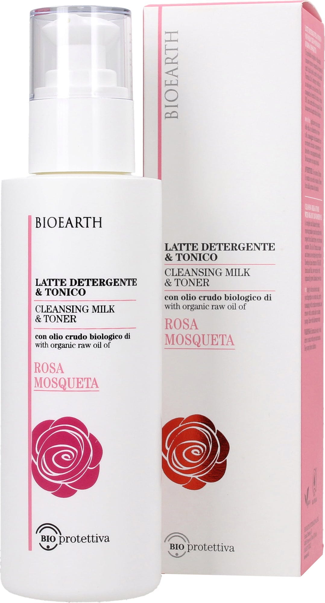 BIOEARTH  BIOprotettiva 2in1 Reinigungsmilch & Toner, 200 ml