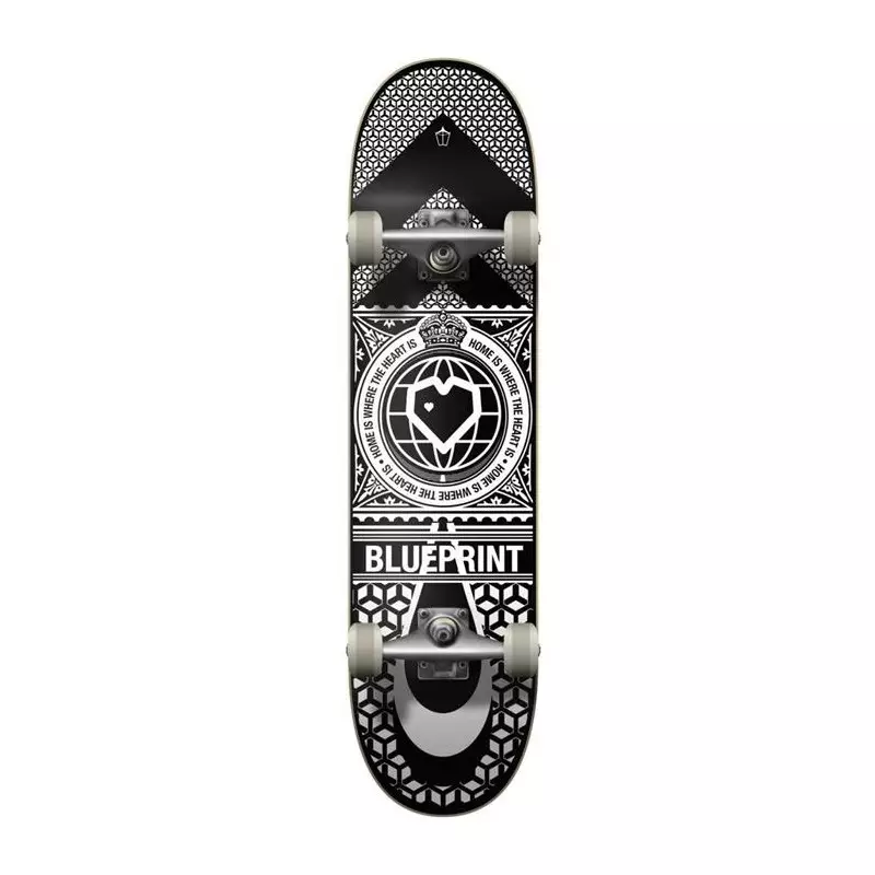 Skate BLUEPRINT Home Heart Noir/Blanc 8.0