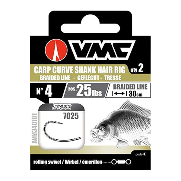 Bas de ligne Carpe VMC Carp Curve 7025 NT (2 pcs)