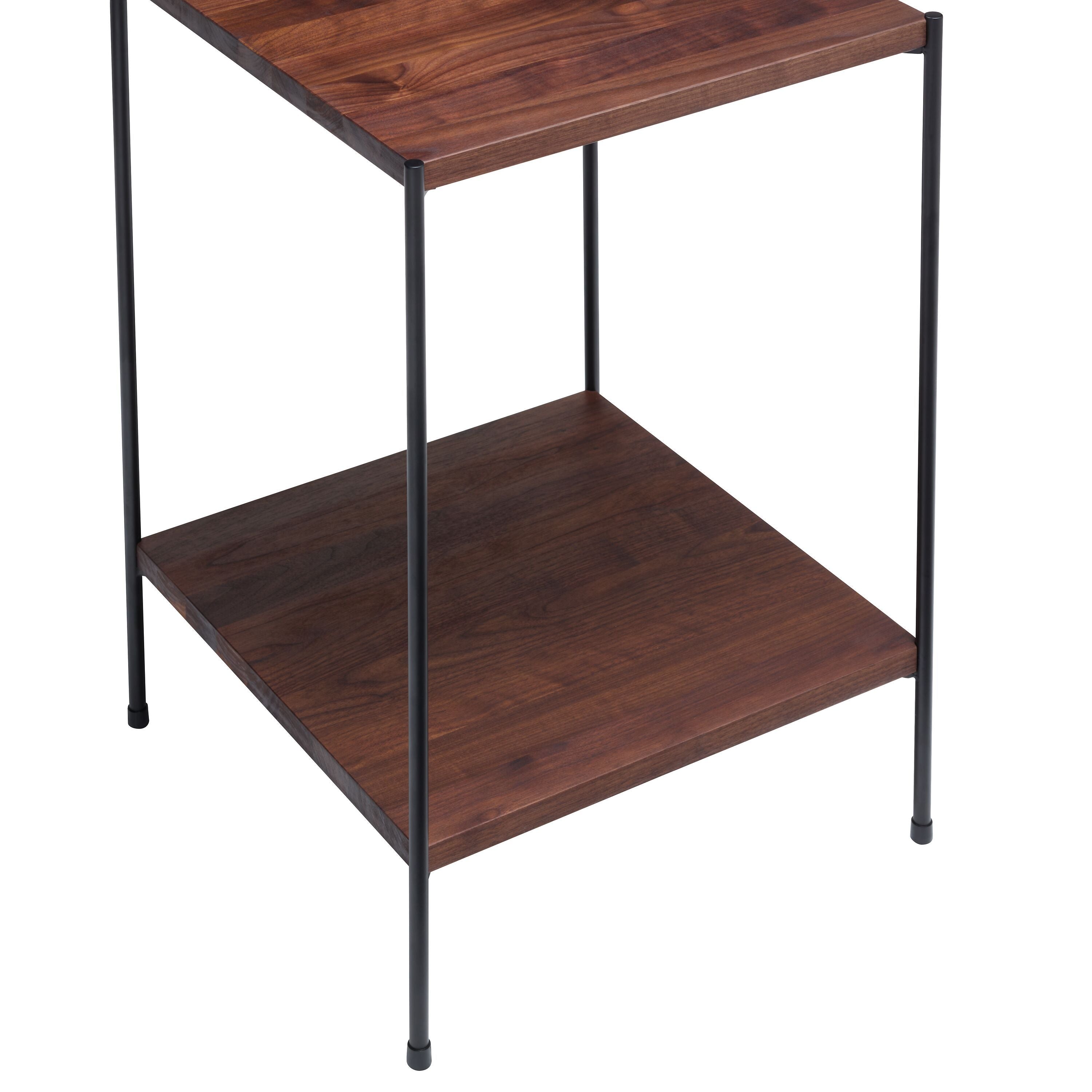 MALA Nachttisch - Nussbaum / B: 40.0 cm x T: 40.0 cm x H: 59.0 cm