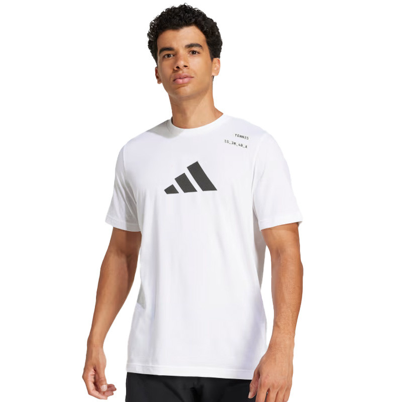 Tee shirt tennis Adidas Aeroready blanc 15 30 40