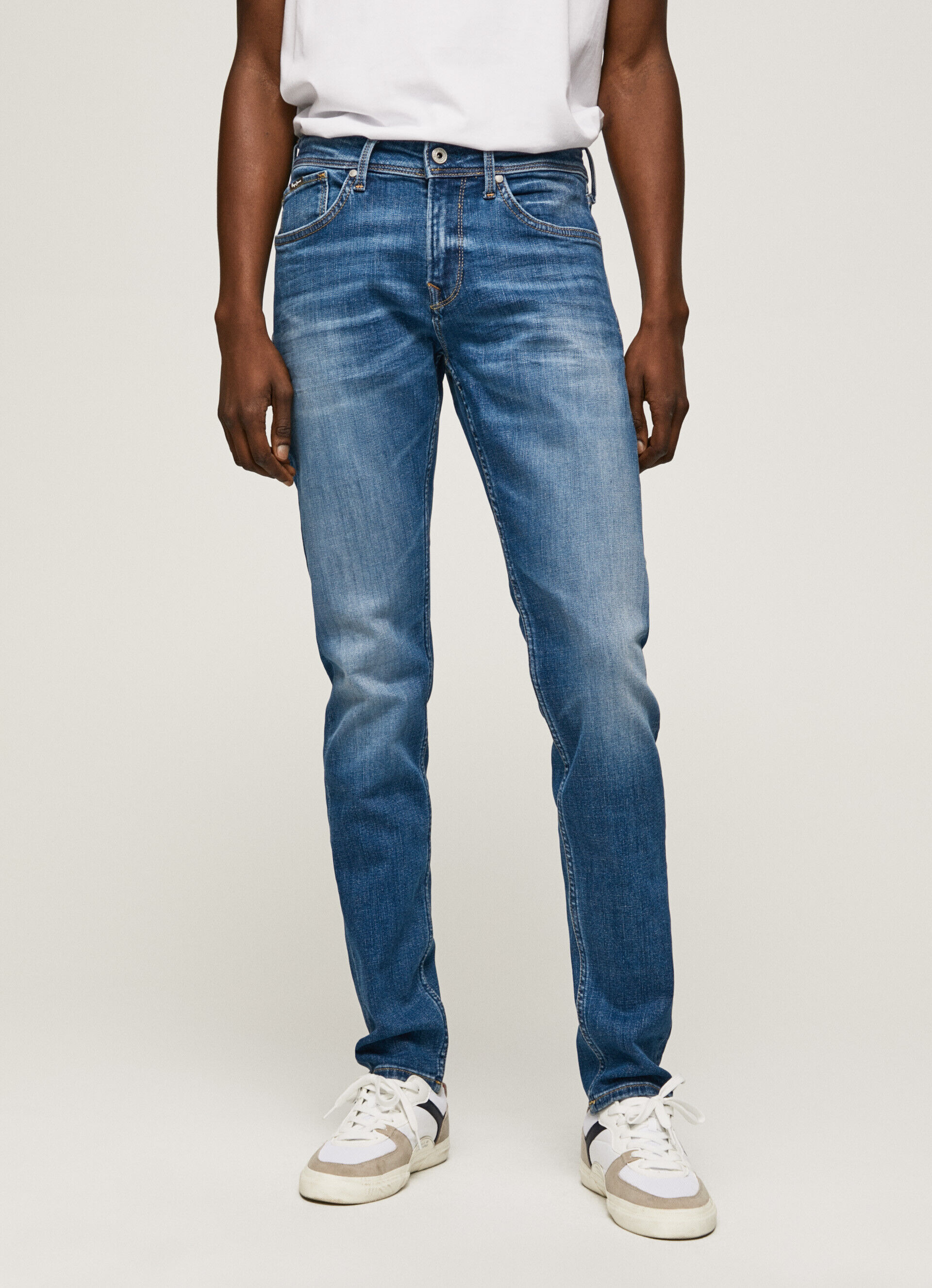 Calça jeans skinny de cintura baixa Jean Finsbury Fit - jeans