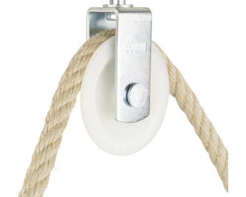 Vogelkatrol / afbuigkatrol met haak Mamutec Ø 80 mm voor 8 mm touwen