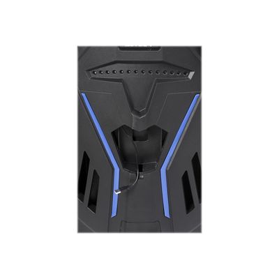 Fauteuil gamer ONLINE - accoudoirs réglables - enceintes intégrées - noir et bleu