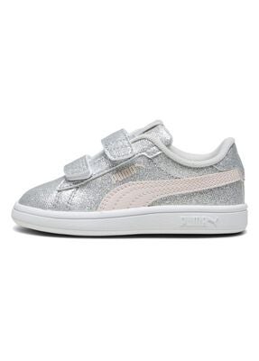 Puma Smash 3.0 Glitz Glam V Infant Sneakers, Glacial Gray/Frosty Pink