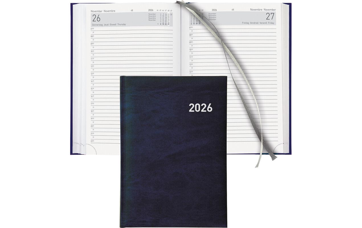 Geschäftsagenda Executive Dunkelblau, 14.5 x 20.5 cmTaschenagenda 2026