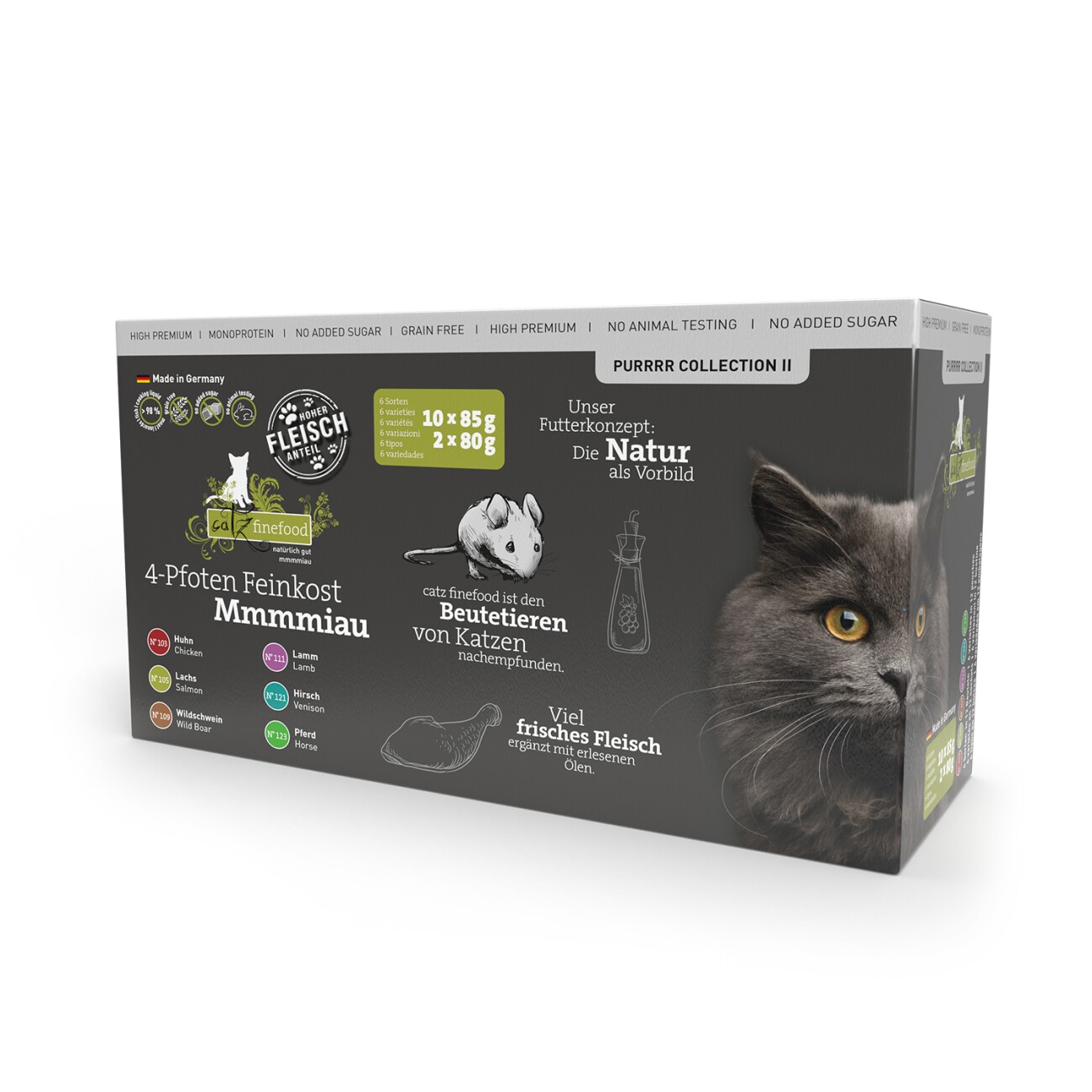 Catz finefood Nassfutter Katze Purrrr Collection II Adult Multipack 12x85 g
