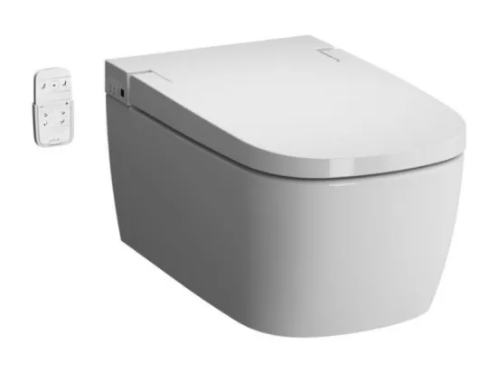 VITRA WC suspendu lavant v-care basic sans bride avec abattant