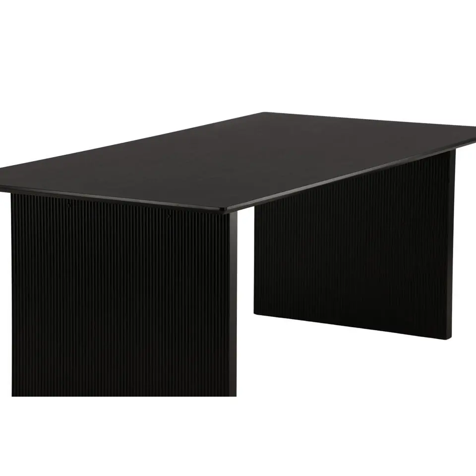 Eettafel Zwart Hout - 200x100x75cm - Vail