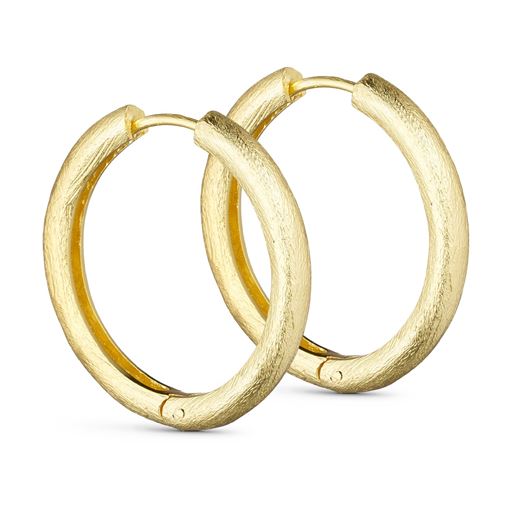 Pure By Nat Large Creoler, Gold Plated