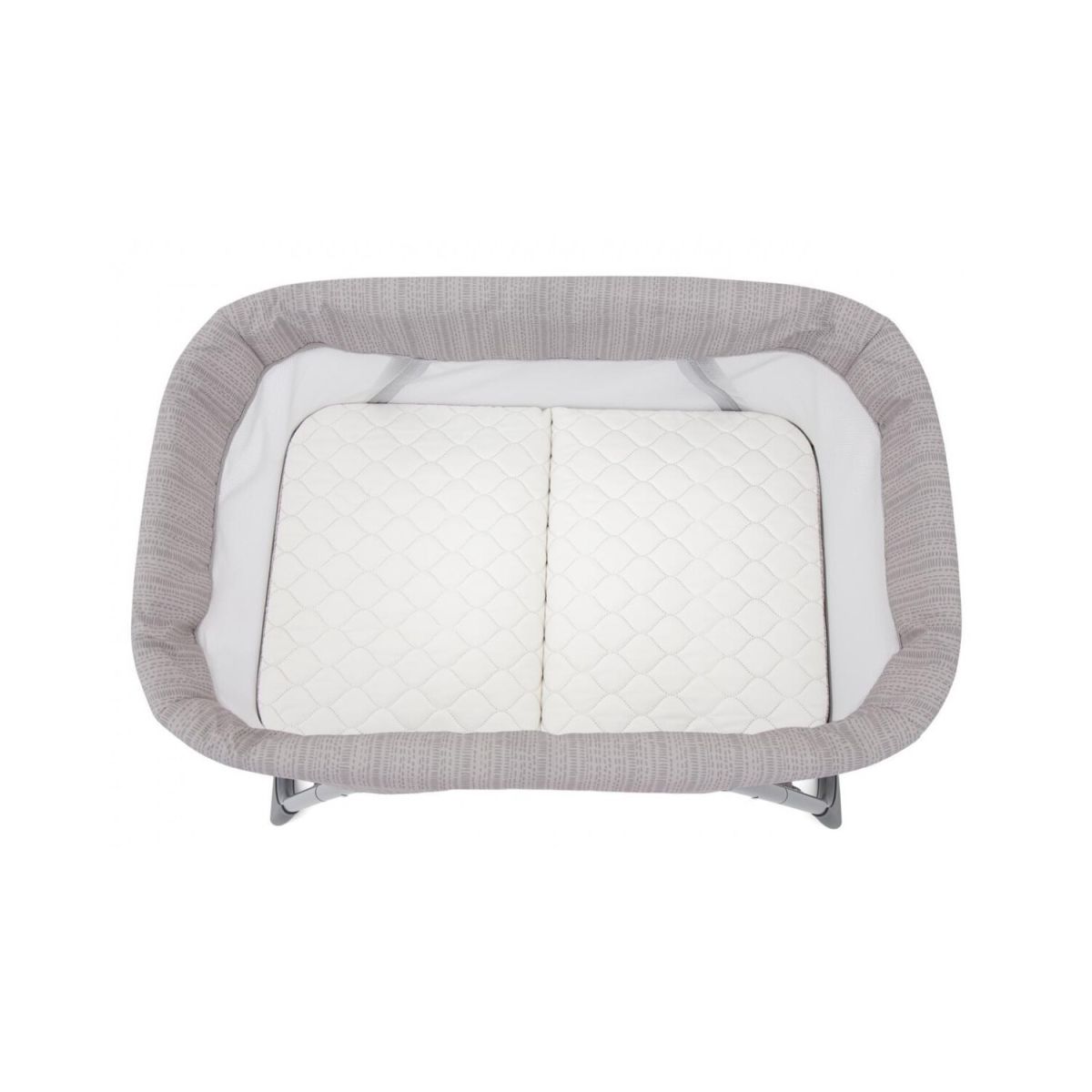 SIDE-BY-SIDE BEDSIDE BASSINET/CRIB KEEPING BABY CLOSE TO YOU, FOLDS DOWN SMALL