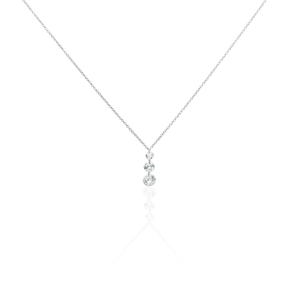 Collier Argent Constantin Argent Blanc Oxyde