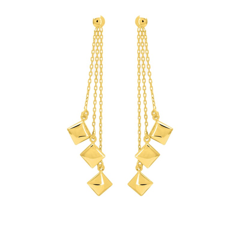 Boucles d'oreilles Femme pendantes - Or 18 Carats