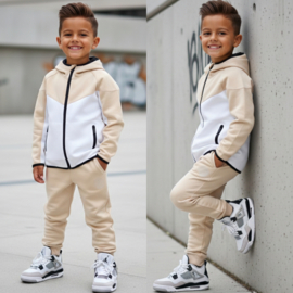 Sand luxe boys set - wit (verzenddatum 27 feb)