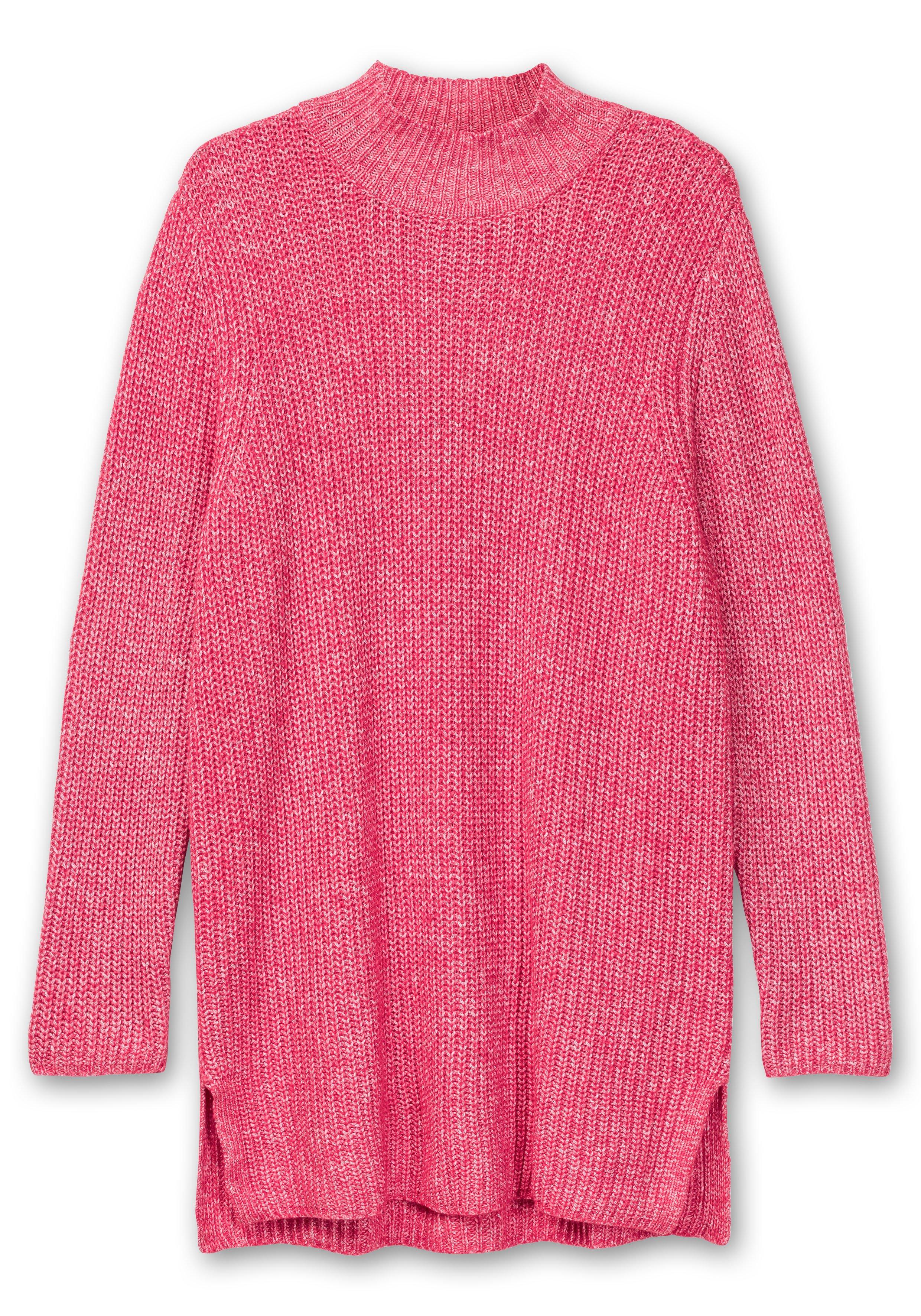 Pullover mit Stehkragen, im Patentstrick