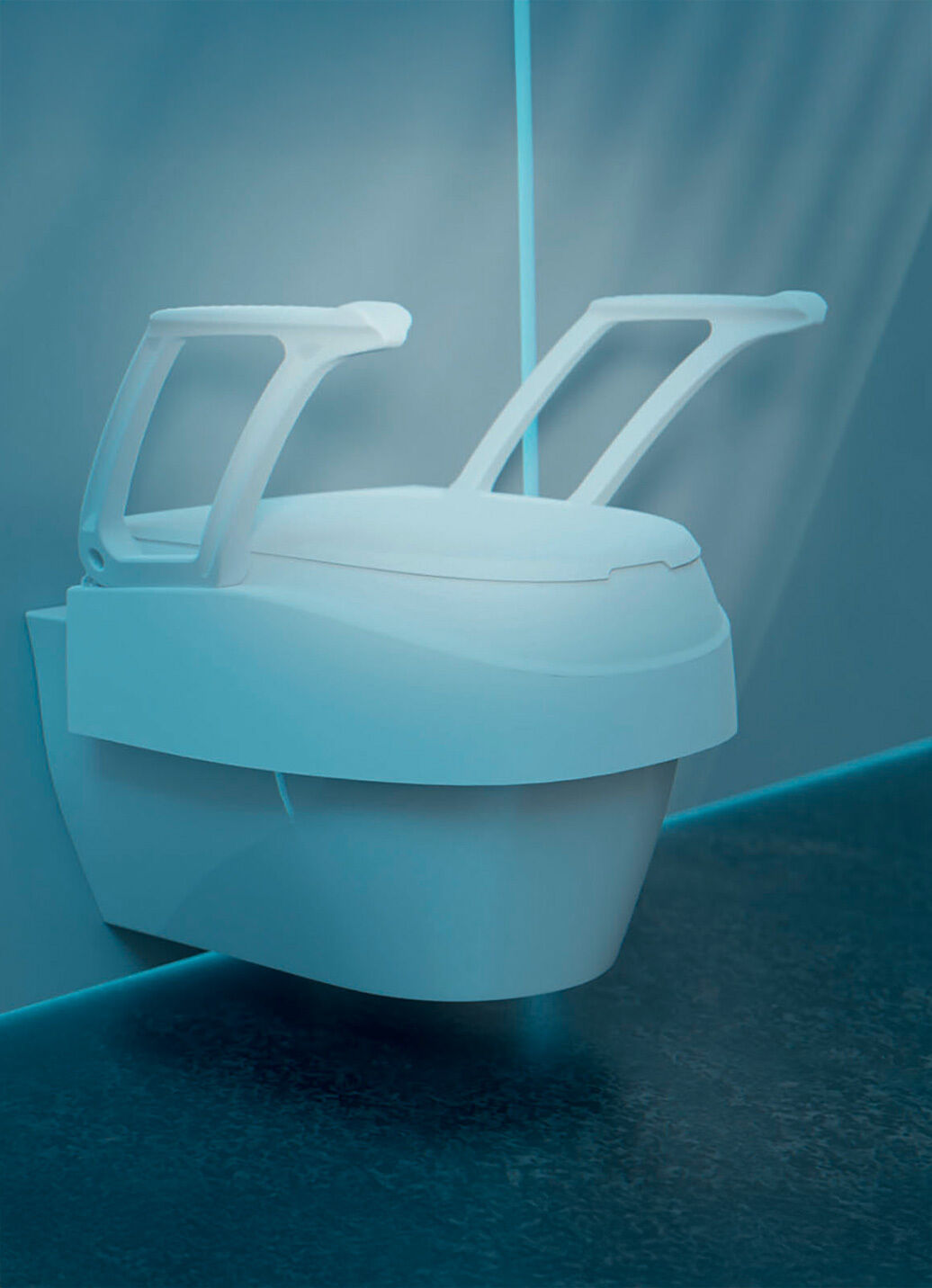 Toilettensitzerhöhung mit Armlehnen