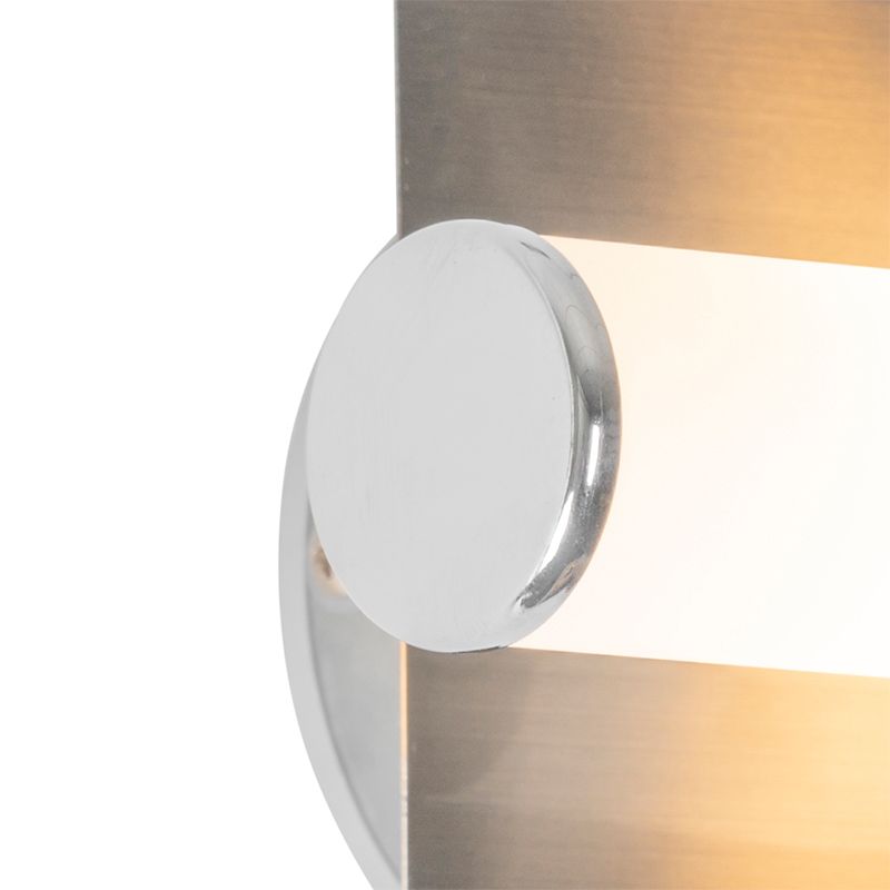 Moderne badkamer wandlamp staal IP44 2-lichts - Bath