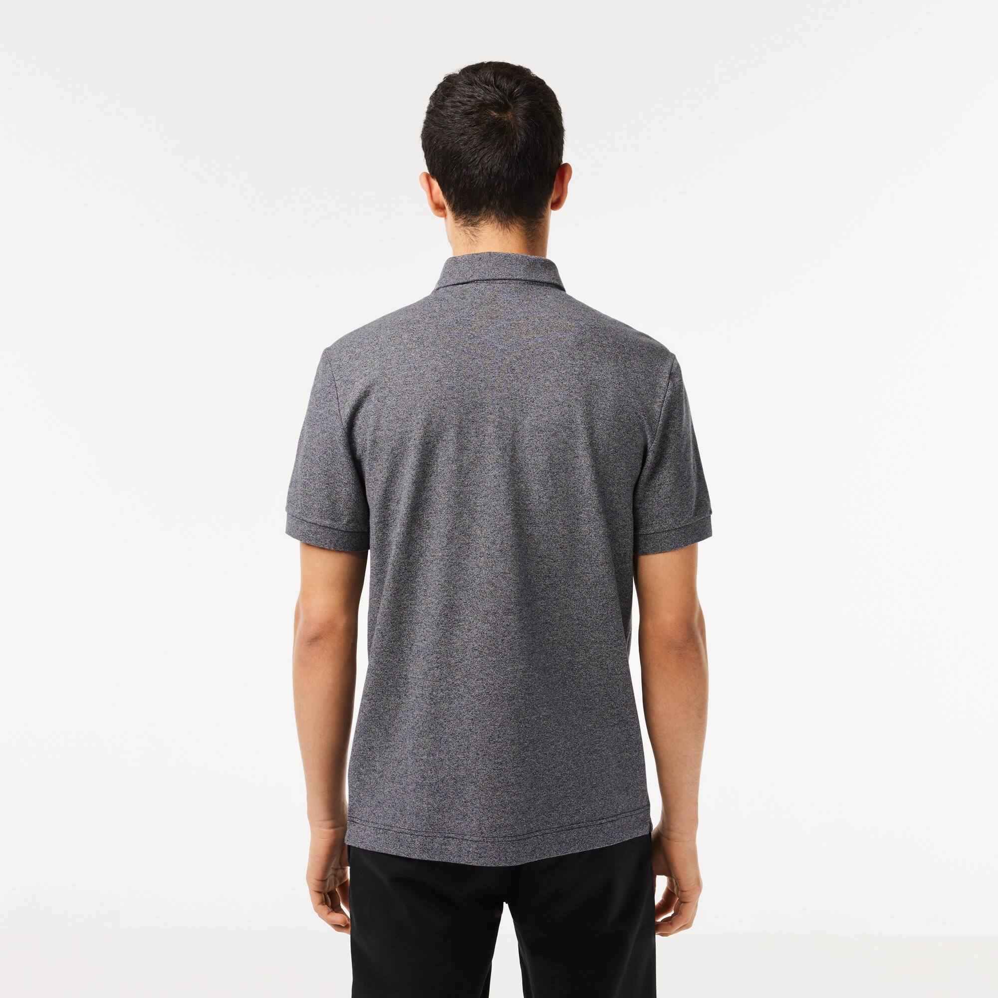 Smart Paris Stretch Cotton Piqué Poloshirt Kurze Ärmel - Grau - Lacoste - Herren