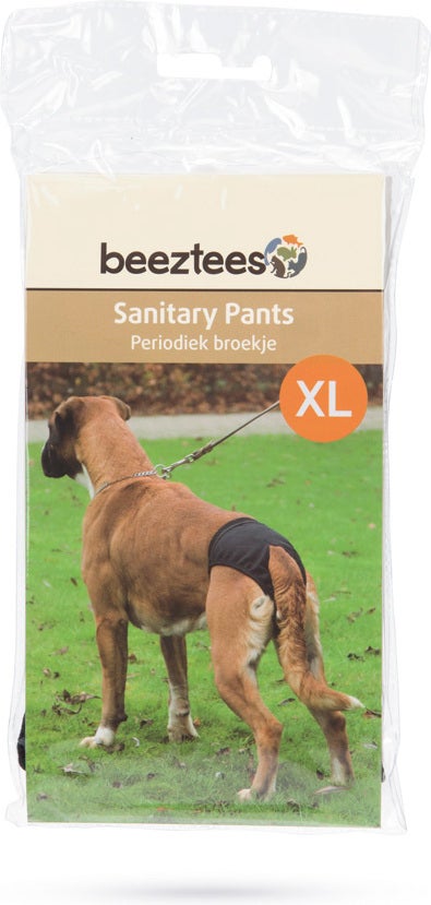 Beeztees periodiek broekje zwart XL 50-59 cm