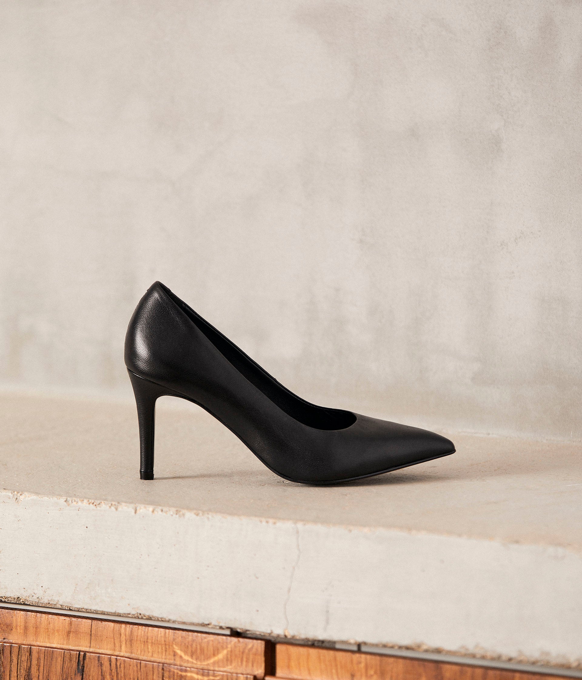 Escarpins talon noirs Caitlin