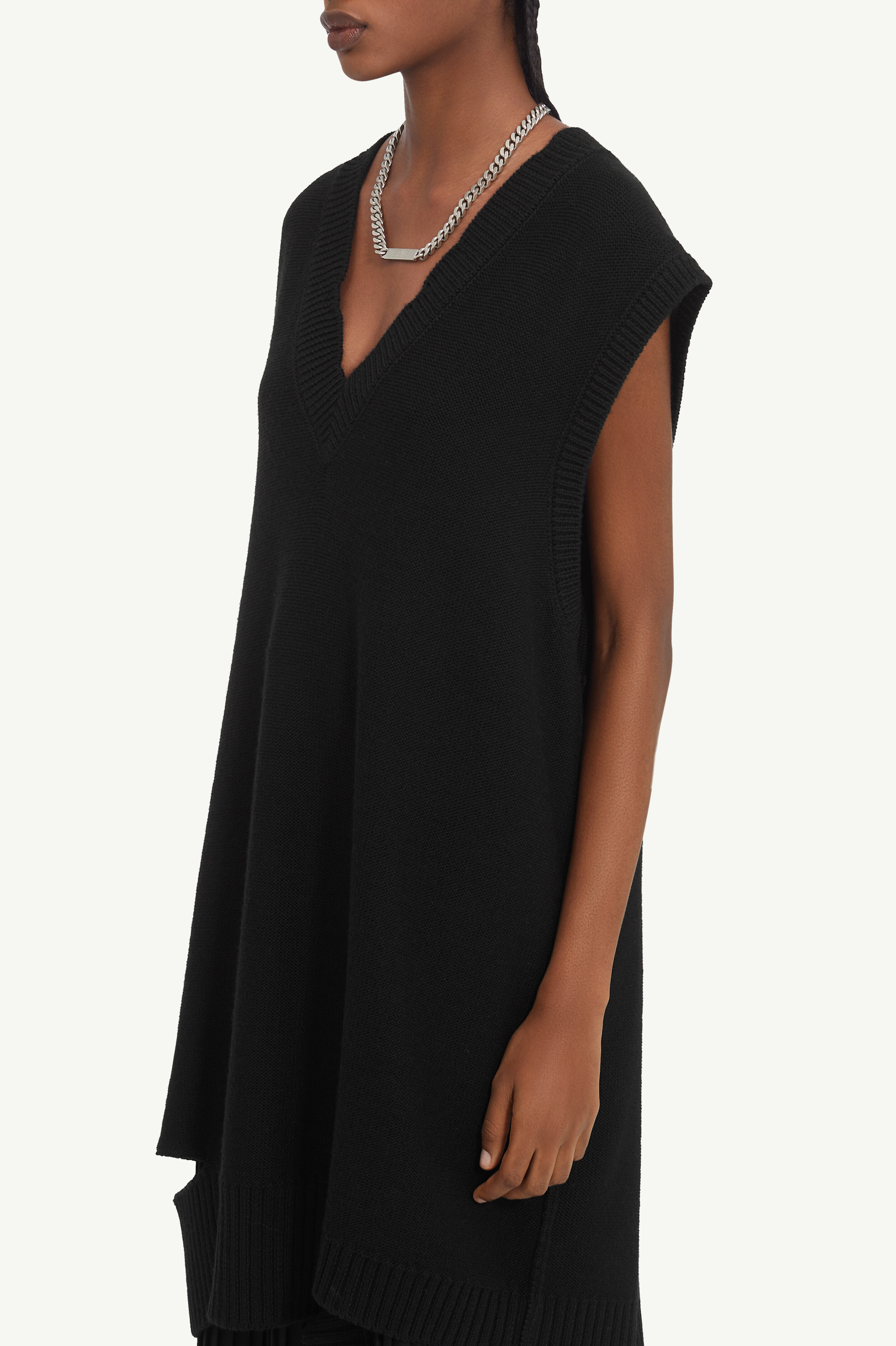 Mini robe en laine effet usé pour femme | MM6