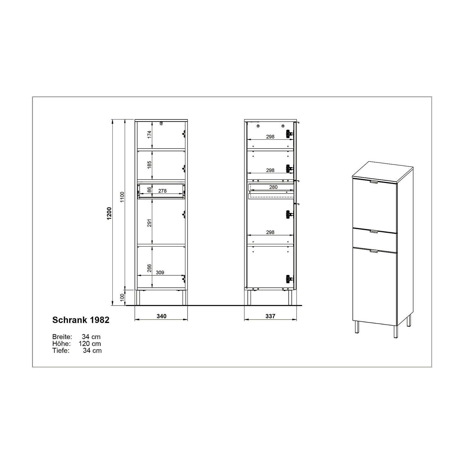 Badezimmer Schrank Aranka