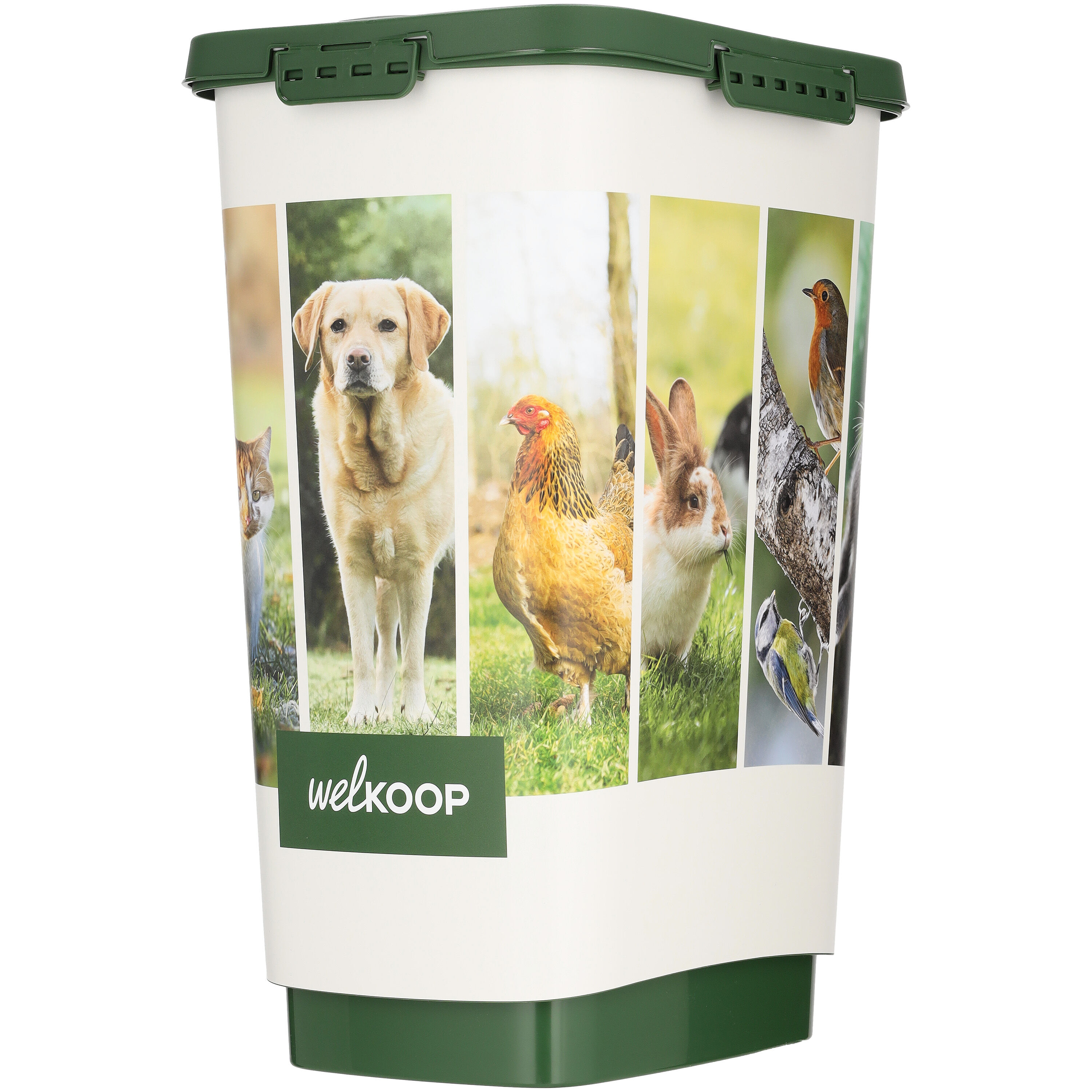 Welkoop - Voerton - 25 Liter - Wit Groen