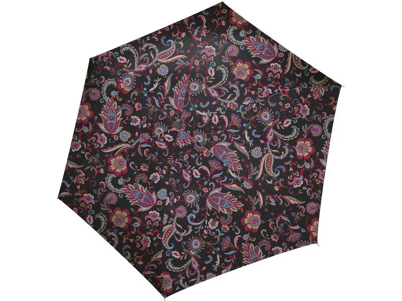 Reisenthel Knirps Schirm Pocket Mini Paisley Black Regenschirm aus recyceltem PET