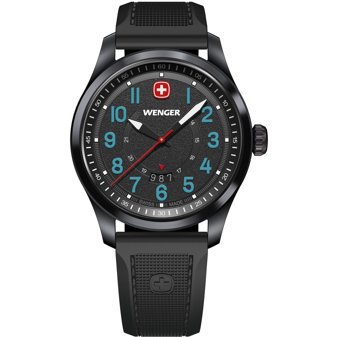 Wenger Terragraph Schwarz Ø 43mm