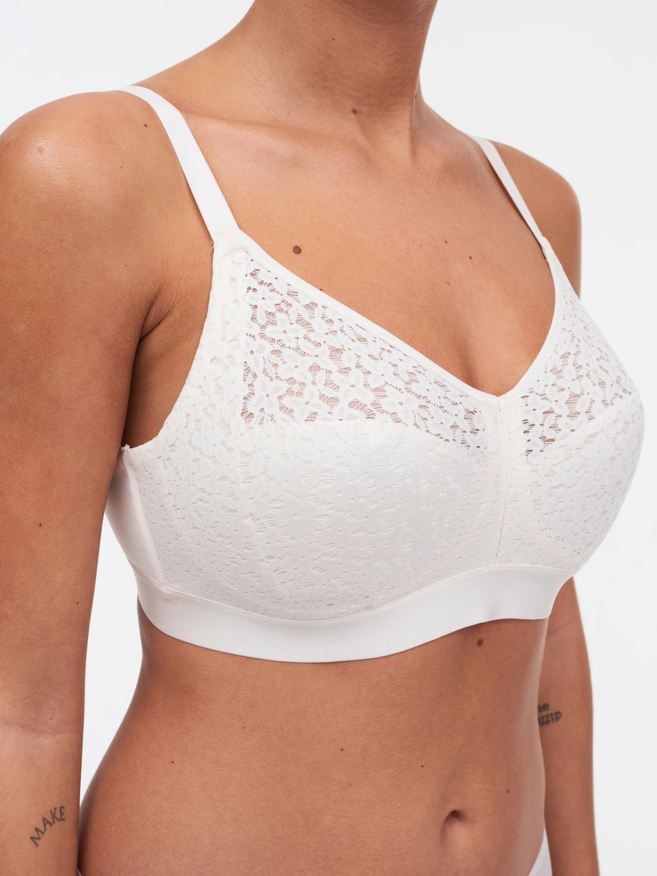 NORAH - Soutien-gorge sans armature maintien coques en dentelle | Beige