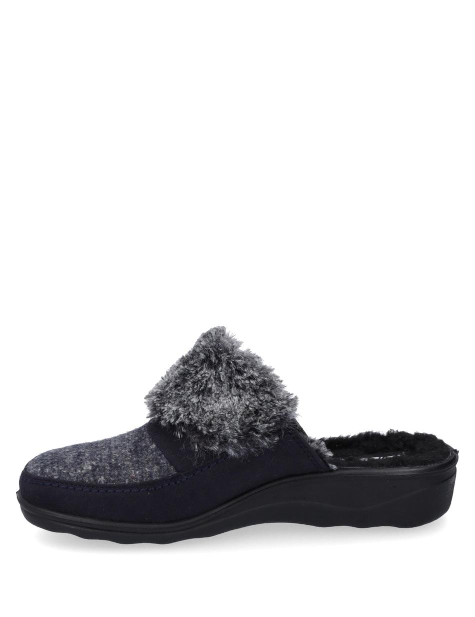 Hausschuh Nice 107, blau-multi