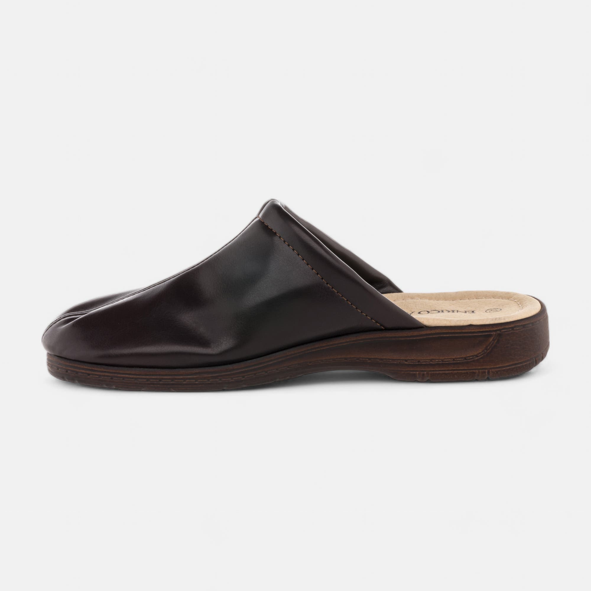 Pantoufles mules Homme marron