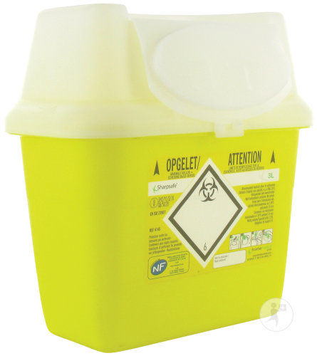 Sharpsafe Conteneur Aiguilles 3l Pièce 1 (4145)