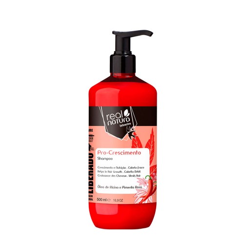 Real Natura Shampoo Sem Sal Pro-Crescimento 500ml