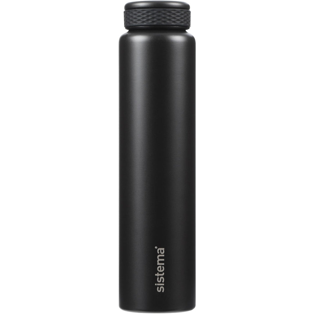 Køb Sistema Black Stainless Steel Drikkedunk 280 Ml