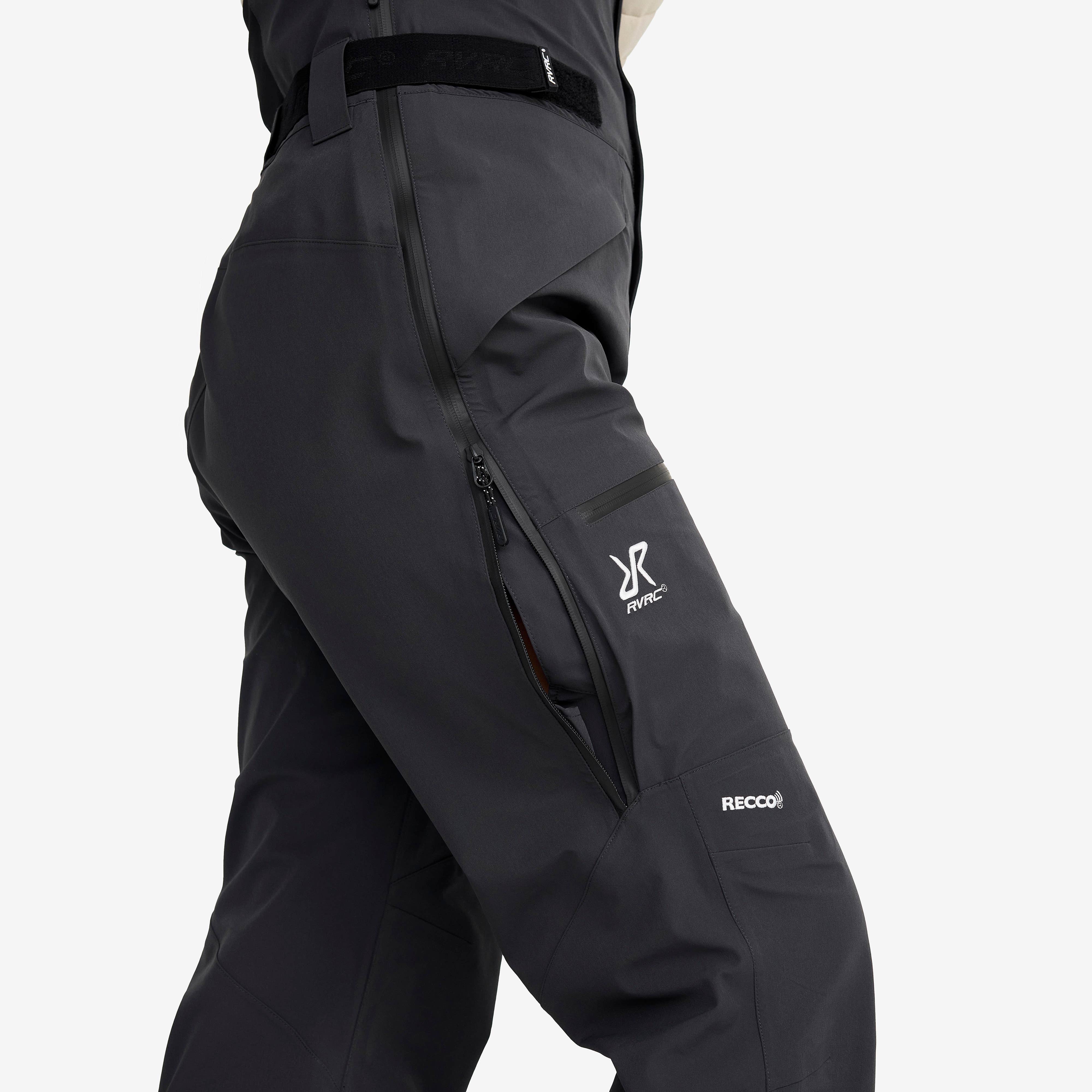 Atlas 3L Ski Bib Pants Dame Anthracite