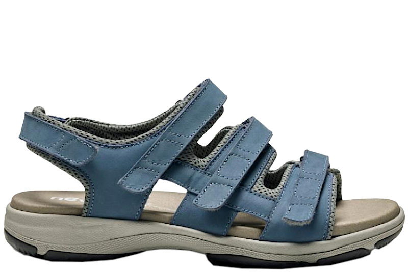 NEW FEET SANDAL I BLÅ NUBUCK