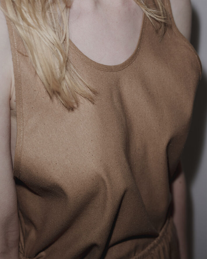 BASERANGE APRON TOP Bath brown